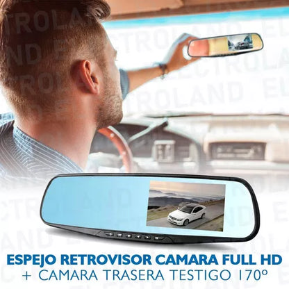 CAMARA ESPEJO RETROVISOR HD + CAMARA TRASERA