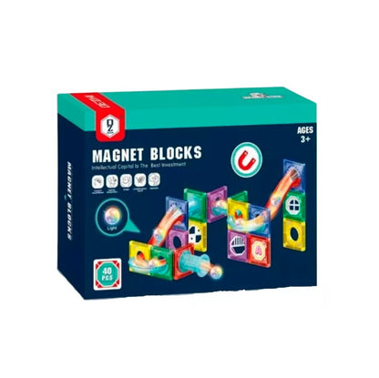 JUEGO DE BLOQUES MAGNÉTICOS DE 40 PCS