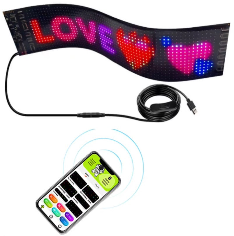 PANTALLA FLEXIBLE LED PARA AUTO